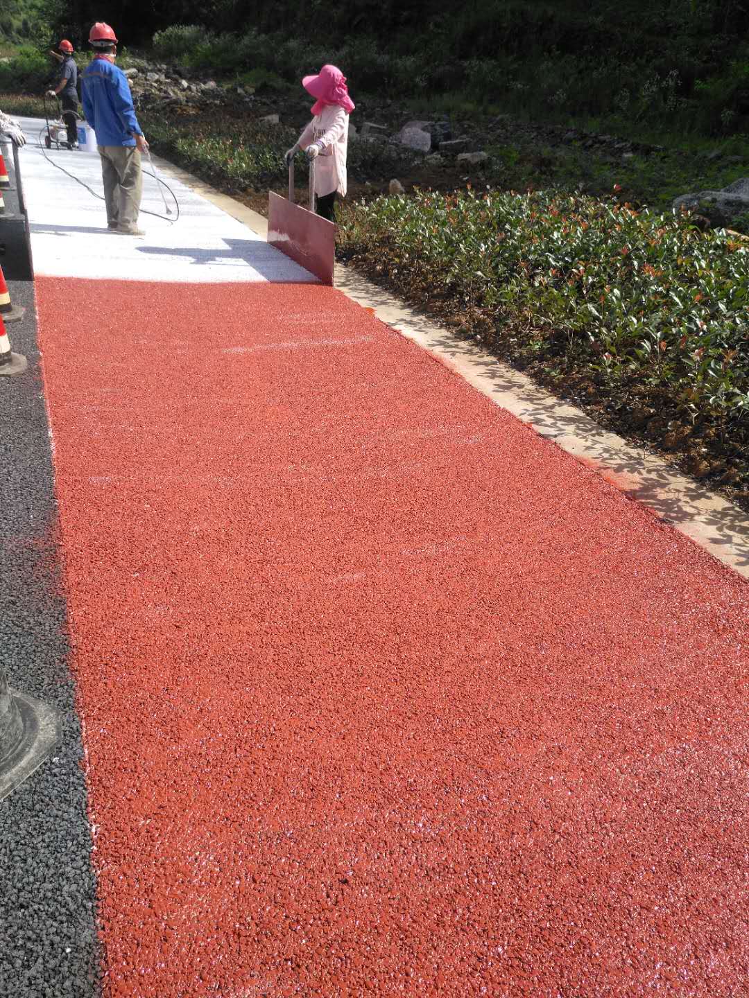 广元路面改色喷涂施工